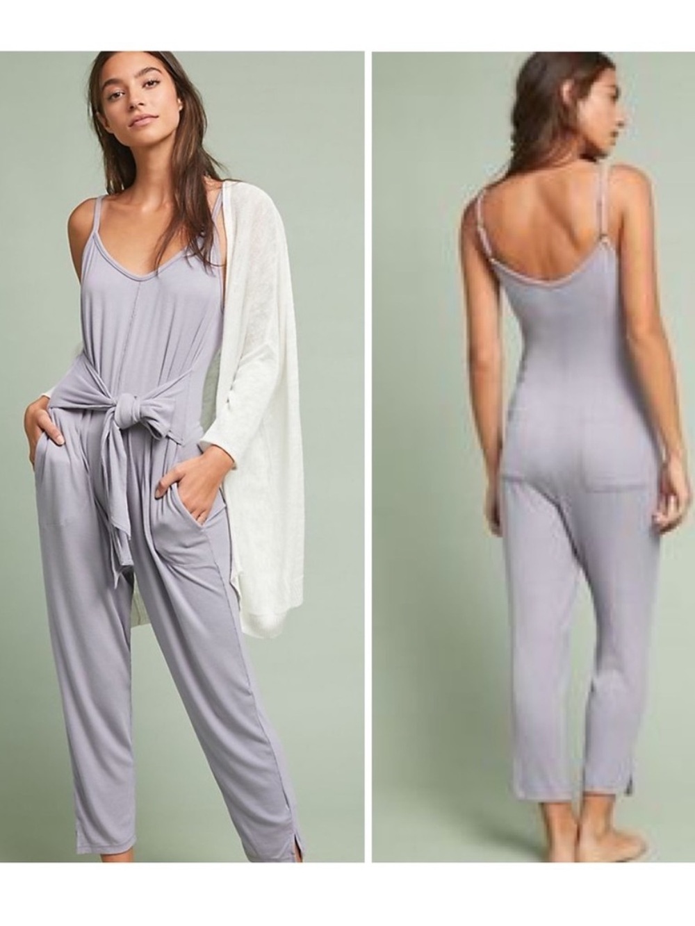 Anthropologie Saturday Sunday Thorpe Jumpsuit Size Small Purple Comfy